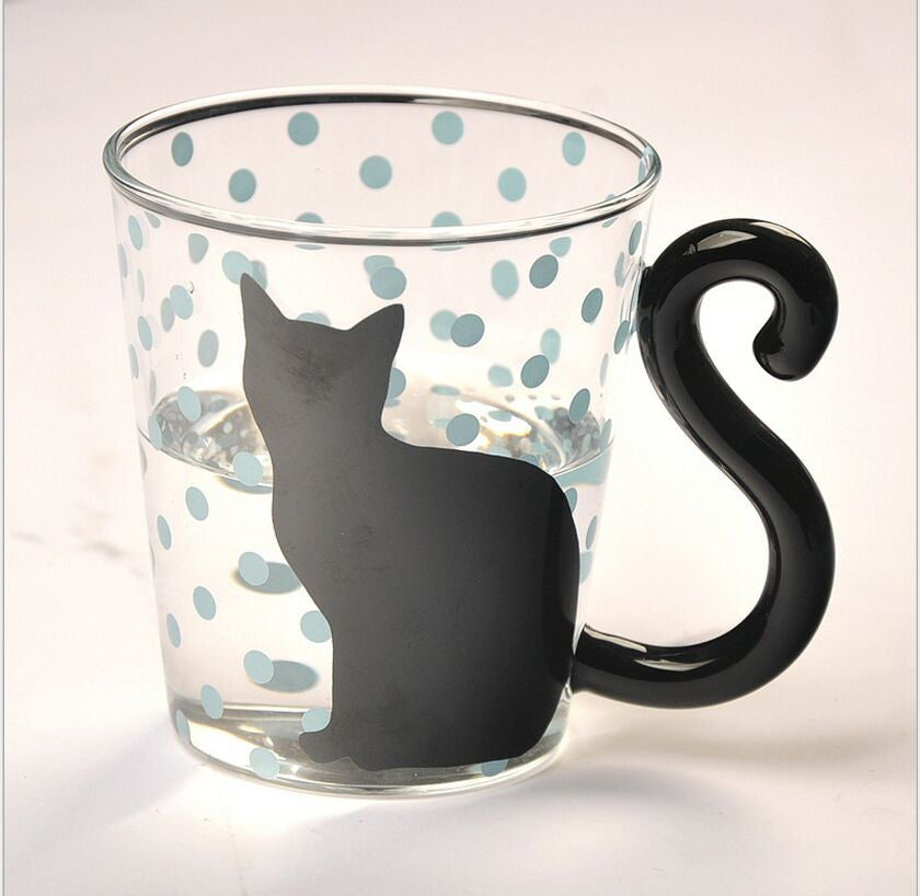 Black Cat Glass Mug - ZUNARIS