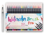 Watercolor Brush Pens - 20 Piece Set - ZUNARIS