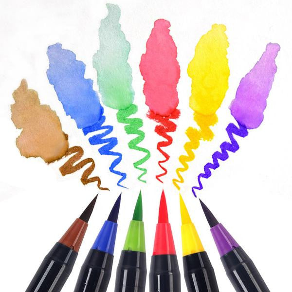 Watercolor Brush Pens - 20 Piece Set - ZUNARIS