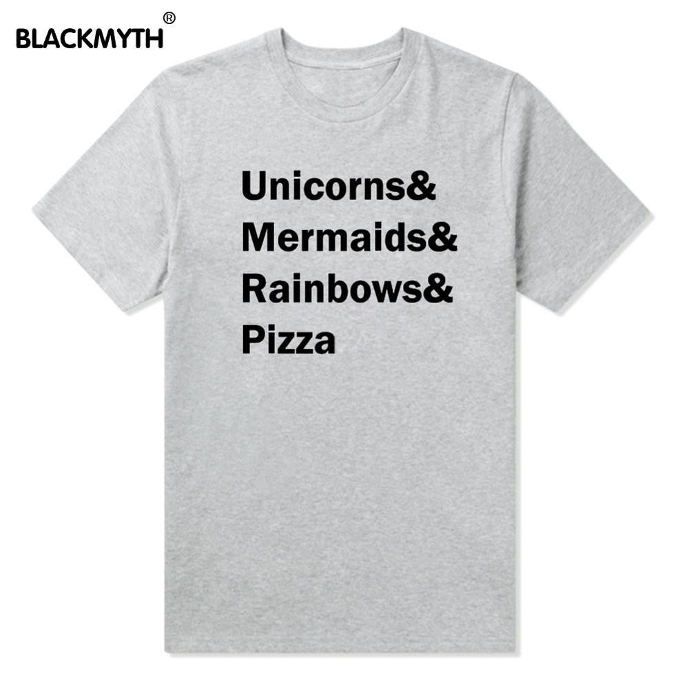 Unicorns Mermaids Rainbows Pizza shirt - ZUNARIS